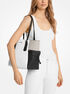 michael kors voyager large color block signature logo tote bag