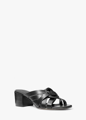 michael kors erika leather sandal