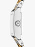 michael kors micro georgie two tone watch