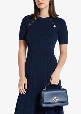 michael kors delancey medium leather crossbody satchel