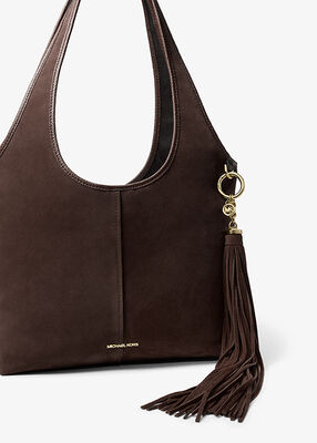 michael kors suede tassel bag charm