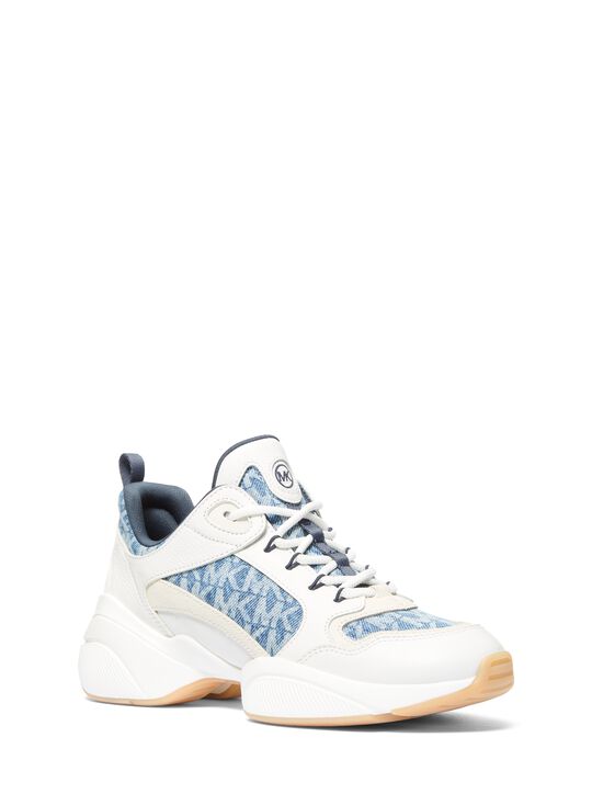 michael kors bowie signature logo trainer